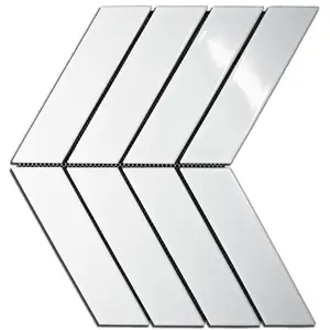 Hot Sale Herringbone White Mosaic Backsplash Arrow Marble Tile Bathroom Floor And Wall Tiles