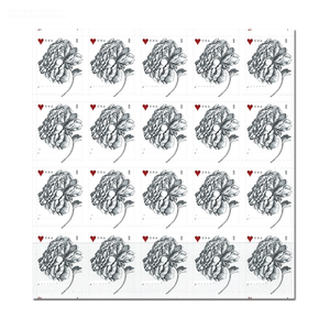 Francobolli, Etichette e Adesivi Postali Permanenti USA, Collezione Online 2015, con Rose Vintage, Stile Carta, a Tema Matrimonio - Product Image 4