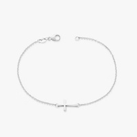 Bracelets en argent sterling 925 avec pendentif complet Fleur de Margarita, Croix et Ailes, pour femmes et hommes, bijoux vintage style street punk