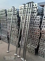 Light Duty 1.6m-2.9m Painted Adjustable Shoring Prop Steel Post Shore for Building Slab Support