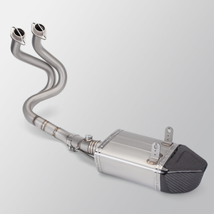 Sistema de Escape Completo Modificado para Motocicleta <span class=keywords><strong>Kawasaki</strong></span> ER6N <span class=keywords><strong>ER6F</strong></span> 2012-2016, Tubo Delantero de Acero Inoxidable, Caja de Conexión Inferior, Silenciador de Carbono - Product Image 5