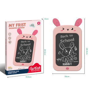 Tablette d'écriture LCD 16 cm pour enfants, design lapin créatif et amusant, effacement à une touche - Product Image 1
