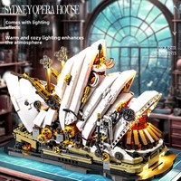 JQ1125 Modèle de la Mégaphone de Sydney en plastique ABS, jouet de construction, puzzle, cadeau pour les 14 ans et plus, JOUETS