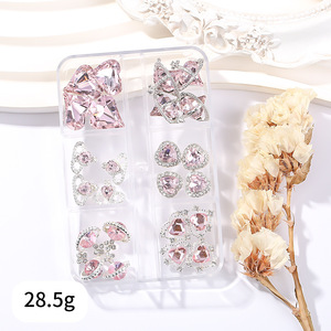 Breloques 3D en alliage pour ongles, décorations métalliques Kawaii Chat, Papillon, Cœur, Lèvres, Planète pour Nail Art - Product Image 6
