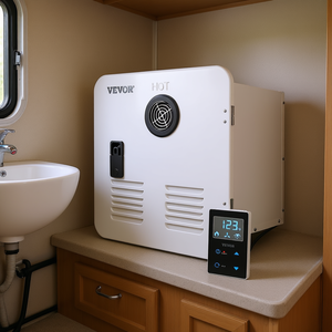 Calentador de agua sin tanque de gas propano Vevor de 42000 Btu, montado en la pared con controlador LCD para caravanas y automóviles. - Product Image 2