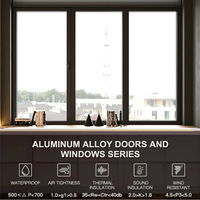 Moderne Winddichte Horizontale Wohnfenster-Jalousie Magnetische Fiberglas-Doppelverglasung Thermisch Getrenntes Aluminium-Schiebefenster