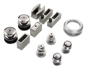 Hot Sale Hardware Glass Fittings shower room stainless steel sliding door roller set series fitting