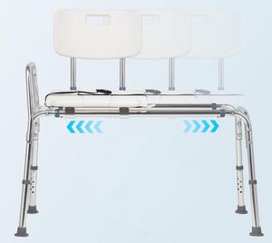 Chaise <span class=keywords><strong>de</strong></span> douche coulissante <span class=keywords><strong>pour</strong></span> baignoire, banc <span class=keywords><strong>de</strong></span> transfert <span class=keywords><strong>pour</strong></span> baignoire avec <span class=keywords><strong>tapis</strong></span> antidérapants, banc réglable <span class=keywords><strong>pour</strong></span> personnes âgées - Product Image 3