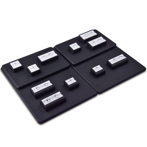 Jinsky Custom Wholesale Wooden Jewelry Display <b>Stand</b> Set Beige Exhibitor <b>for</b> Necklace <b>Earring</b> Ring <b>for</b> Store Display - Product Image 4