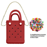 Sac fourre-tout élégant et tendance pour femme, en mousse EVA imperméable, idéal pour le supermarché, sac à main en silicone couleur bonbon, sac de plage