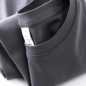 <span class=keywords><strong>T</strong></span>-<span class=keywords><strong>shirt</strong></span> Premium in Cotone Supima Doppio Mercerizzato da Uomo, Maglietta Pima 200-210gsm, Sensazione Fresca, Tinta Unita per Design Logo Personalizzato - Product Image 6