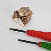YS-1093 Parapluie Dôme Automatique Personnalisé pour Femme, Fournisseur d'Usine, 190T, 84cm, Tube en Fer, Impression Adorable Tout-en-un