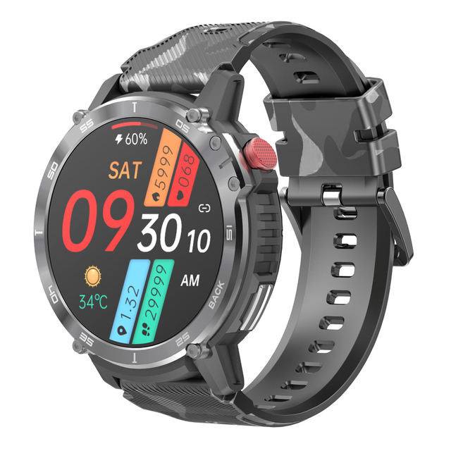 Smart Watch Men 1.6 Inch BT Call Smartwatch 1+4GB Storage Music Player TWS Connection Smartwatch Outdoor Mens Watch OEM ODM