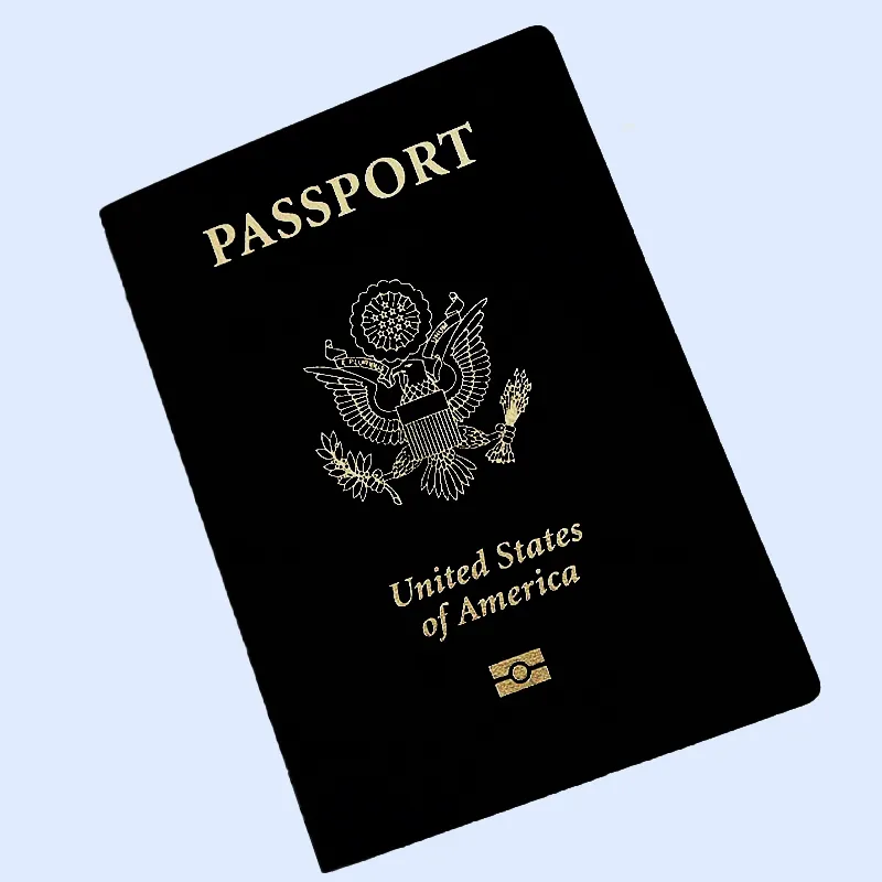 New Customized anti-counterfeiting Paper Small Passport , PU cover passport booklet printing service