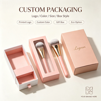 Pinceau de maquillage à tête ronde en poils synthétiques doux, pour anticernes, poudre, blush et bronzer, fabrication OEM ODM sur mesure