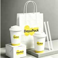 Gobelet en carton pour café chaud, avec couvercle, personnalisable avec logo, écologique et recyclable, fourni par l'usine