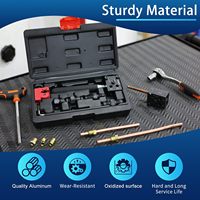 Kit d'outils de sertissage pour conduites de frein, outil de sertissage double SAE 3/16" 1/4" pour conduites de frein, crée des sertissages simples et doubles