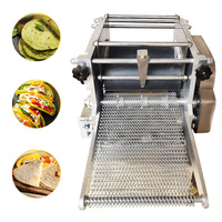 Mesin Pembuat Tortilla Semi Otomatis Komersial Efisiensi Tinggi Multifungsi Motor untuk Roti Pipih, Taco, dan Roti Pita