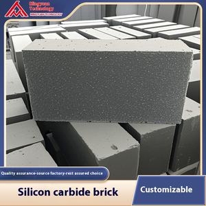 Suministro directo de fábrica, ladrillos estándar de carburo de silicio planos, seis planos, cuatro ladrillos SiC, placa de barrera de llama para refractario - Product Image 6