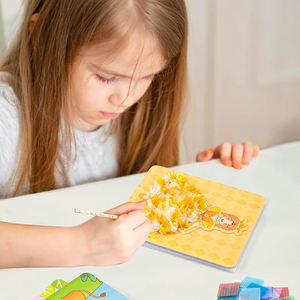 子供のための創造的な教育玩具生地キットアートステッカー描画プリンセスアート水彩画クリエイティブ - Product Image 6