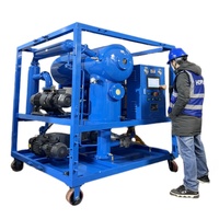 HOPU Nouvelle Machine de Purification et de Filtration d'Huile d'Isolation de Transformateur Entièrement Automatique Triphasée de 8 Gallons pour Huile Usagée