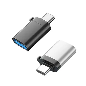 c型至USB3.0转换器防火材料3A最大OTG适配器迷你USB适配器支持数据传输