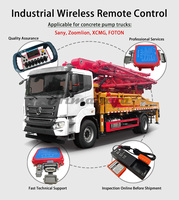 Console sans fil haute performance IP67 anti-poussière pour camion pompe à béton avec système de flèche à six sections