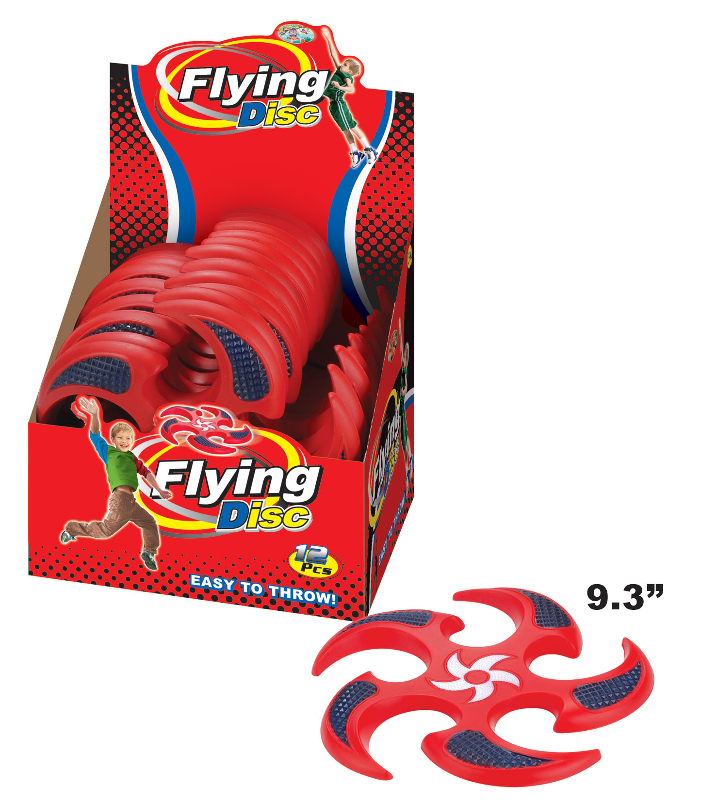 9.3" outdoor sport toy pet dog play toy soft PU flying launcher game flying disc toy