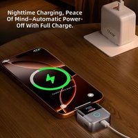 Fmear FJL-LX007 140W QC3.0 Pengisi Daya Cepat Tipe-C Layar Digital Pengenal Otomatis AI untuk Laptop Perlindungan dari Tegangan Berlebih/Pengisian Berlebih