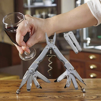 Portable multi-fonction pince pliante avec la torche de led