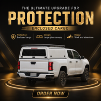 Chevrolet Colorado GMC Canyon 5FT, fenêtres entièrement vitrées des deux côtés, topper de camion en aluminium, coque de camping-car, 2015-2023, 301L-400L