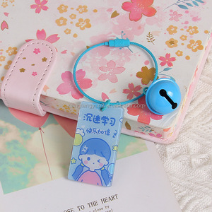 Llavero de Acero Inoxidable con Forma de Dibujo Animado en Acrílico Personalizado, Impresión Tipográfica para Texto Personalizado, Anillo Multifuncional para Llaves, Etiqueta de Identificación - Product Image 3