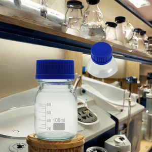 ขวดแก้วสำหรับสารเคมี XZ LAB ขนาด 100 มล. ฝาเกลียวป้องกันการรั่วซึม สำหรับใช้ในห้องปฏิบัติการ - Product Image 3
