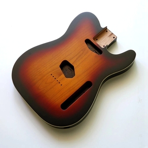 Corpo per <span class=keywords><strong>Chitarra</strong></span> Elettrica TL in Ontano con Finitura <span class=keywords><strong>Satinata</strong></span> Avorio e Doppio Binding Sunburst TBD-SBN-B per <span class=keywords><strong>Chitarra</strong></span> Elettrica Personalizzata Fatta a Mano - Product Image 1