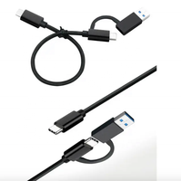 Câble USB3.0 Type-C haute vitesse 10 Gbps Double interface Câble de données pour ordinateur et téléphone portable Matériel plastique
