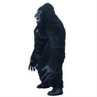 Taille personnalisée 2M 2.6M 3M Costume de mascotte gorille noir gris gonflable réaliste géant pour événements et fêtes