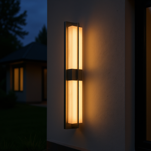 Lámpara de Pared LED Moderna para Exteriores, IP65 Impermeable, Diseño de Tira Larga, para Casa, Aleación de Aluminio, Luz Blanca Cálida - Product Image 2