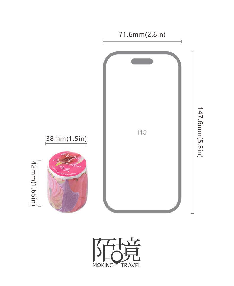 80x125mm(3.15x4.92in)