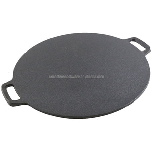 Sartén de crepé Roti Tawa de hierro fundido presazonado de <span class=keywords><strong>doble</strong></span> Mango, 11 pulgadas, para Dosa y Tortillas - Product Image 4