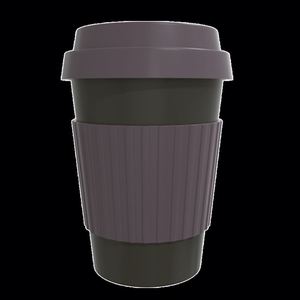 แก้วพลาสติกแบบใช้ซ้ำได้สำหรับกาแฟเย็นหรือเครื่องดื่มเย็นแบบนำกลับบ้าน ขนาด 12 ออนซ์ สีน้ำตาล พิมพ์โลโก้ตามสั่ง - Product Image 1