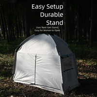 Tente de camping pour animaux de compagnie, quatre saisons, structure en fibre de verre, installation rapide, tente imperméable en Oxford pour le camping en plein air et les voyages