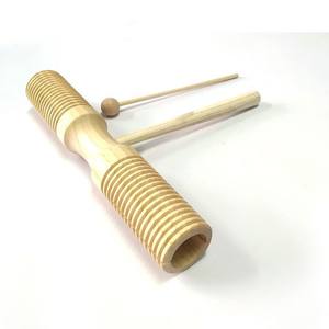 लकड़ी की दोहरी ध्वनि क्लैपर ऑर्फ प्रभाव उपकरण बच्चों के प्रारंभिक शिक्षा खिलौने किंडरगार्टन शिक्षण सहायक - Product Image 2