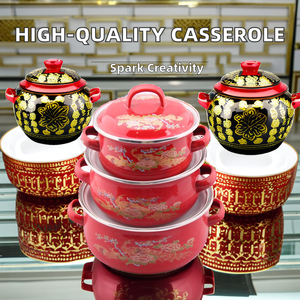 Casserole <span class=keywords><strong>en</strong></span> <span class=keywords><strong>fonte</strong></span> de conception marocaine moderne de haute qualité Style minimaliste <span class=keywords><strong>16</strong></span>/18/20cm grand couvercle de casserole pour cuisiner pour les restaurants - Product Image 3