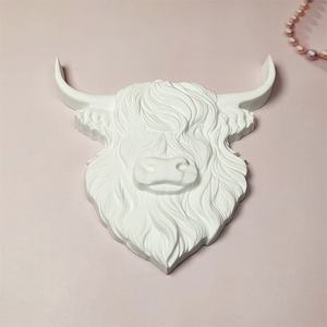 Handmade <b>Resin</b> Casting <b>Molds</b> for DIY Decorative Ornaments Ins Style Silicone Bull head ornaments <b>Mold</b> X0510 - Product Image 3