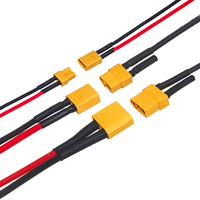 Câble connecteur 2P en cuivre XT60 mâle/femelle 14AWG pour batteries LiPo RC, systèmes d'énergie solaire et connexions de fils, cordon d'alimentation FPV