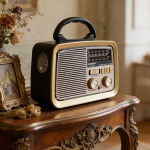 Altavoces Inalámbricos Retro de Última Tendencia <span class=keywords><strong>para</strong></span> 5.2, Baterías Recargables de 1000-2000 mAh, Soporte <span class=keywords><strong>para</strong></span> Tarjeta TF, Potencia de Salida de 5-10 W, Regalos - Product Image 3