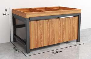 Exhibidor de Frutas para Almacenamiento en Islas Centrales, Estantes de Supermercado para Frutas y Verduras, Exhibidor de Verduras - Product Image 4