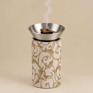 Brûleur d'encens en bois de qualité supérieure avec finition décorative moderne pour parfumer la maison et créer des espaces de vie paisibles - Product Image 1