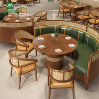 Meubles de Restaurant : Chaises en Rotin Personnalisables pour Restaurant Occidental et Salon de Thé, Ensemble Table et Chaises