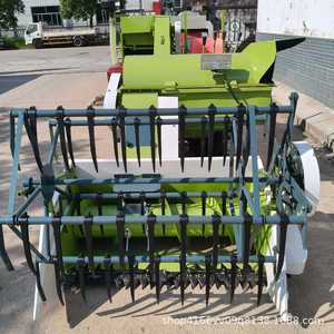 Moissonneuse-batteuse personnalisée pour riz et soja, moissonneuse de céréales multifonctionnelle avec transmission par engrenages, couleur verte - Product Image 1